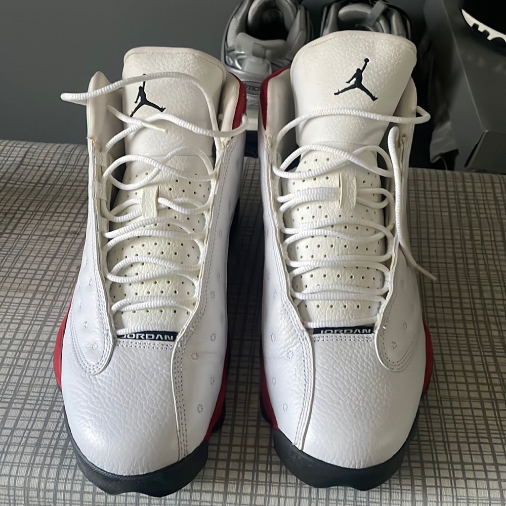 Jordan 13 black varsity red